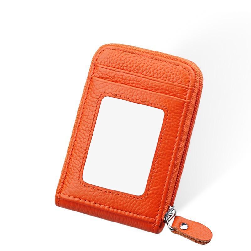 RFID Genuine Leather Card Holder