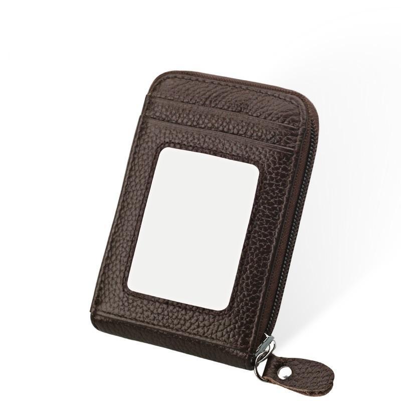 RFID Genuine Leather Card Holder