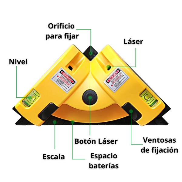 Nivel 90° - Láser de Ángulo Recto