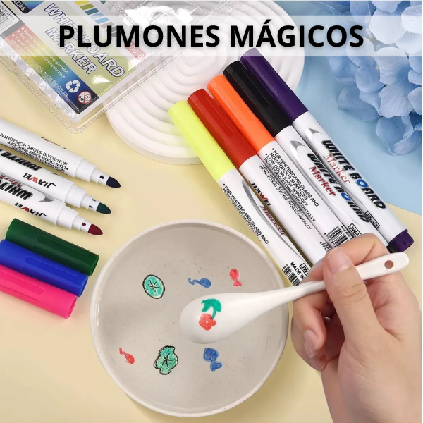 Plumones Mágicos - 12 colores creativos
