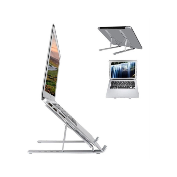 Practi-Soporte para Laptop en ALUMINIO - El más compacto del mercado