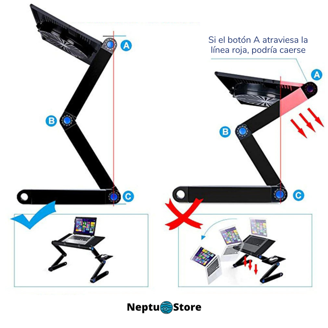 CyberMesa Plus - Mesa plegable para portátil