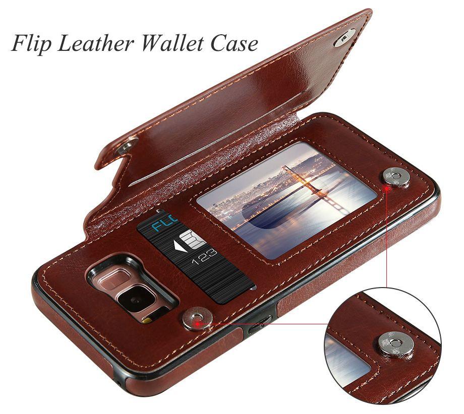 4 in 1 Retro Leather Case for Samsung Phones