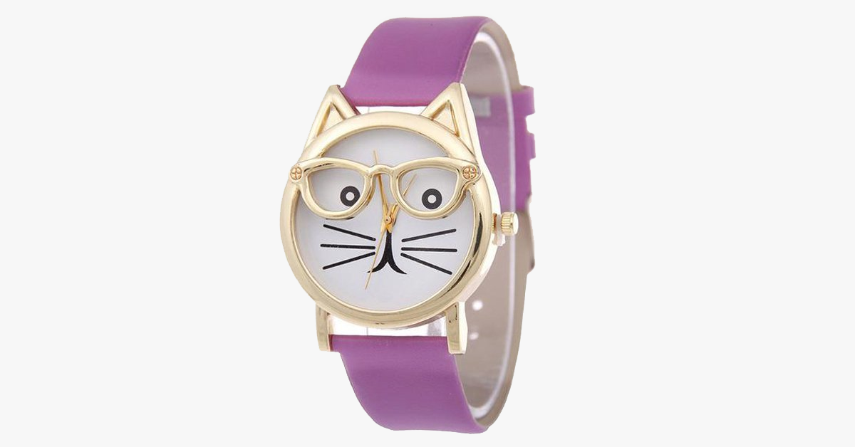 Cat Face Quartz Watches