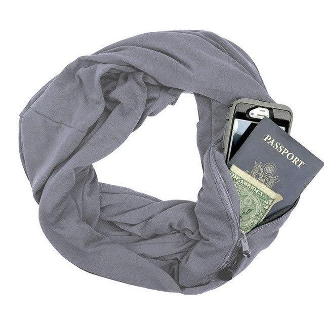 Convertible Scarf with Pocket